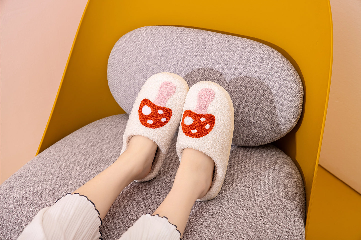 Soft fluffy comfort warm house slippers